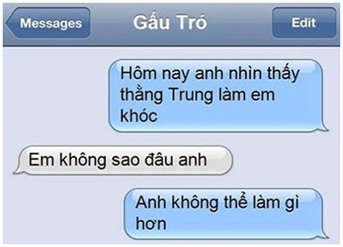 Những tin nhắn "bá đạo" xem xong bạn chỉ biết câm nín