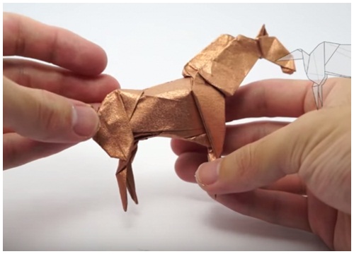 Cách gấp con ngựa Origami bằng giấy