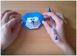 Cách gấp Doraemon bằng giấy theo phong cách origami