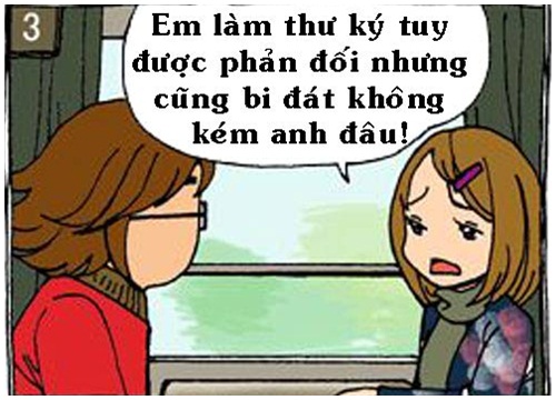 Câu cửa miệng của nàng thư ký với sếp