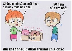 Chết cười so sánh khi yêu và khi ghét nhau