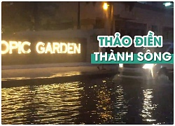 Không mưa, phố nhà giàu Thảo Điền cũng biến thành... sông