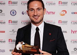 Lampard rạng rỡ nhận giải thưởng Huyền thoại bóng đá