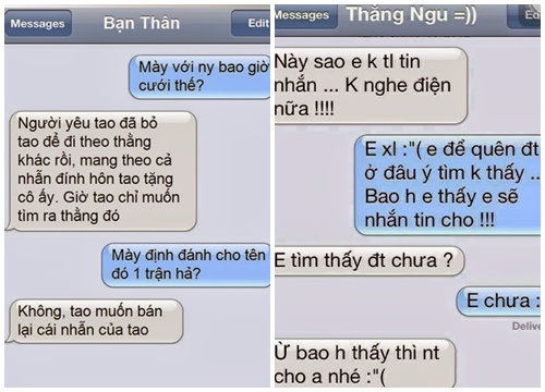 Những sms hài hước nhất