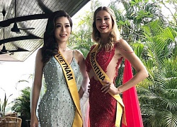 Phương Nga khéo léo dập tắt tin đồn mâu thuẫn với đại diện Argentina tại Miss Grand International 2018