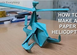 Cách gấp trực thăng bằng giấy Origami