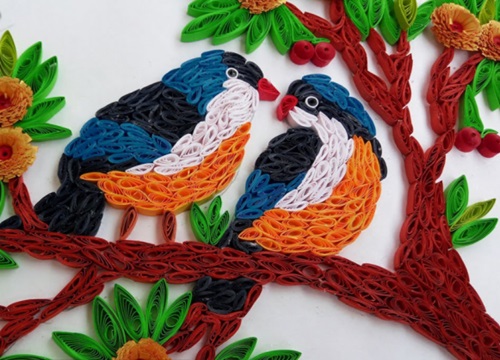 Cách làm tranh trang trí tuyệt đẹp theo phong cách Quilling