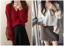 Cardigan giờ không chỉ để khoác ngoài mà còn được tận dụng làm áo len chui đầu xinh bá cháy