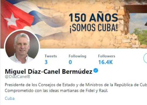 Chủ tịch Cuba "khai trương" trang Twitter cá nhân