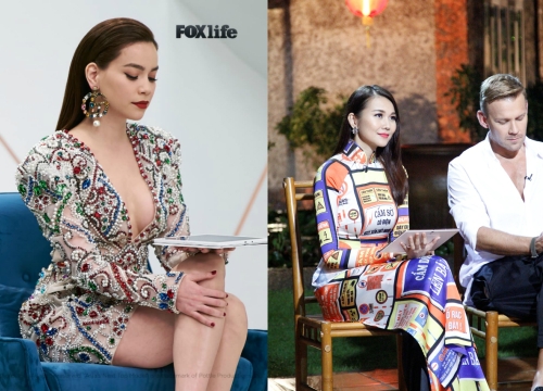 Cùng làm giám khảo Next Top Model, Hồ Ngọc Hà diện đồ hiệu trăm triệu - Thanh Hằng lại hơi "quê quê"