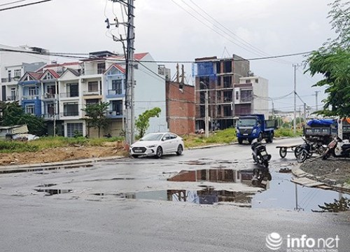 Đà Nẵng: Yêu cầu xử lý "đường mới thảm nhựa đã đọng nước mưa tràn lan"