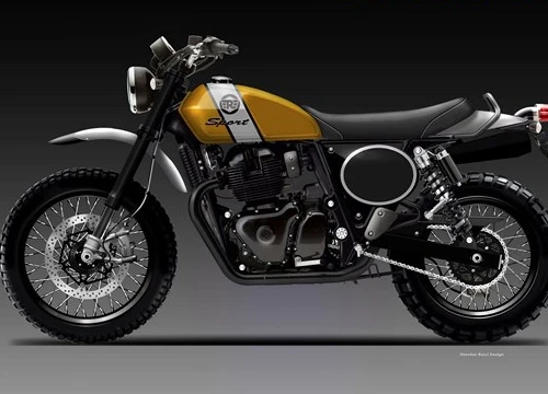 Hình ảnh dự kiến của Royal Enfield Scrambler 650 Sport và Classic