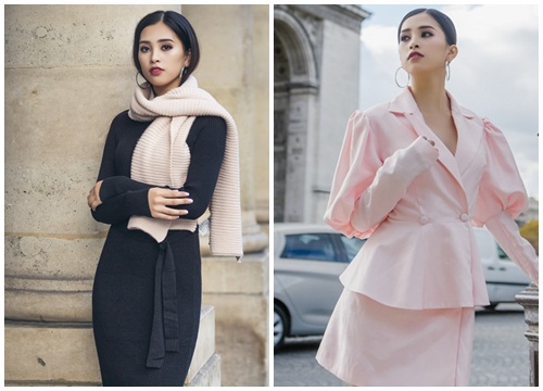 Không thể rời mắt trước bộ ảnh street style tại Pháp của hoa hậu Trần Tiểu Vy