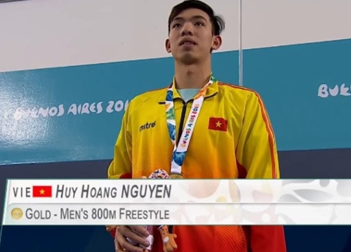 Kình ngư Huy Hoàng giành HC vàng Olympic trẻ