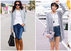 Mách nàng cách kết hợp áo cardigan thật thời trang