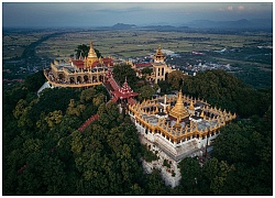 Ngắm nhìn khung cảnh huyền ảo của những ngôi đền Phật giáo Myanmar từ trên cao