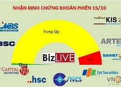 Nhận định chứng khoán 15/10: Gian nan tăng điểm sau nhịp hoảng loạn