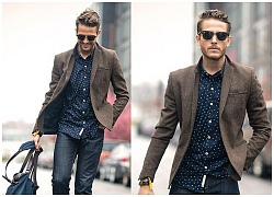 Áo khoác blazer nam mặc với quần jeans: Phối sao cho "chuẩn"?