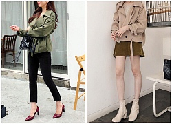 Áo Trench Coat Bí quyết "tăng chiều cao" cho nàng thấp bé thu đông này