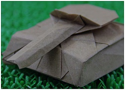 Cách gấp xe tăng Origami bằng giấy