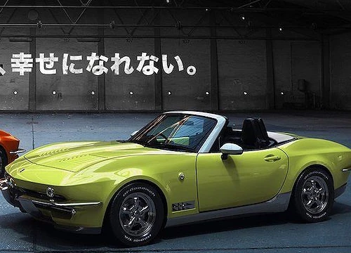 Kỳ dị xe mui trần Mazda MX-5 thay "bộ cánh" thành Chevrolet Corvette