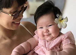 Mới hơn 3 tháng tuổi, bé Myla con gái siêu mẫu Hà Anh đã nhăm nhe ngôi vị sao nhí quyền lực nhất showbiz