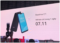 Realme C1 ra mắt ở VN: Màn hình lớn, pin khỏe, giá từ 2.49 triệu