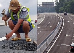 Thanh tra đột xuất cao tốc 34 nghìn tỷ vừa làm xong đã đầy "ổ gà"