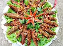 Cá bống chiên cay