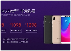 Lenovo K5 Pro ra mắt với Snapdragon 636, RAM 6GB và pin "khủng" 4,050 mAh