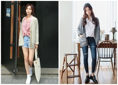 Mix cardigan duyên dáng cho nàng công sở