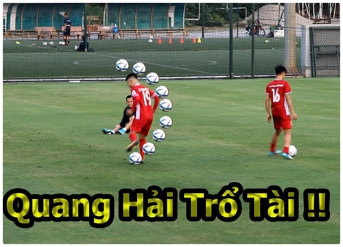 Thử thách bóng đá với Quang Hải , Công Phượng u23 VN