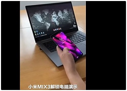 Video Xiaomi MI MIX 3 mở khóa laptop trong "chớp mắt"