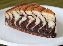 Zebra cake bánh bông lan ngựa vằn