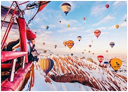 Đến Cappadocia ngắm trọn khung cảnh đất trời từ khinh khí cầu khổng lồ