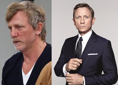 'Điệp viên 007' Daniel Craig xuống sắc, tiều tụy như ông cụ