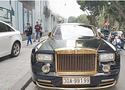 Rolls-Royce Phantom rồng vàng 35 tỷ xuất hiện tại Hải Phòng