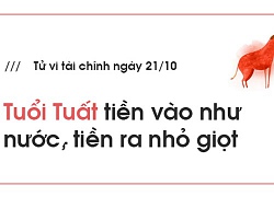 Tử vi hôm nay (21/10) về tài chính của 12 con giáp: Tuổi Tuất &#8216;tiền vào như nước, tiền ra nhỏ giọt&#8217;