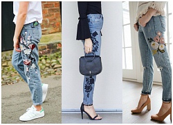 Xu hướng quần jeans thêu 2018: Ồ! Đẹp thật!