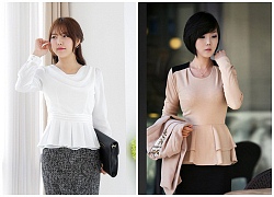 2 dáng áo peplum đẹp giúp nàng béo bụng che khuyết điểm mùa thu