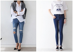 Mẹo hay giúp bạn gái mặc skinny jeans tôn dáng nhất