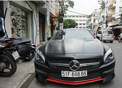 Mercedes-Benz SL350 đeo biển ngũ 6 dạo phố Sài Thành