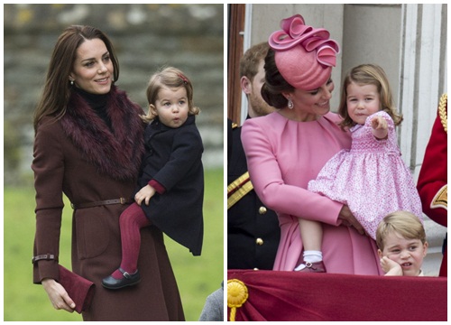 Thời trang đôi 'ngọt lịm tim' của công nương Kate Middleton và con gái