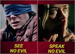 Trailer "Bird Box" vừa tung bị phát hiện giống tác phẩm kinh dị từng gây sốt "A Quiet Place" đến khó tin