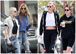 Bạn gái đồng giới của Kristen Stewart khoe eo thon với croptop cá tính