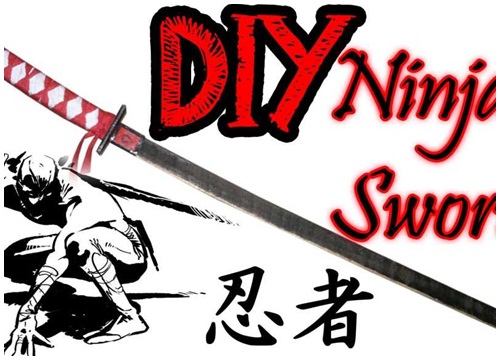 Cách làm chuôi kiếm ninja thực thụ