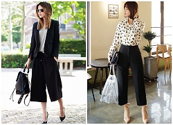 Cách mặc quần culottes đẹp cho cô nàng chân ngắn