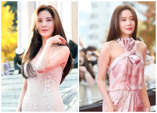 Em út SNSD lấn át 'nữ thần' Son Ye Jin trên thảm đỏ