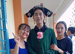 Giả gái thành phi tần xinh lung linh trong tiệc Halloween, nam sinh được dân mạng tới tấp xin link làm quen