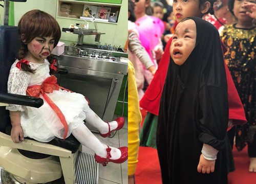 Góc Halloween: Dân mạng dở khóc dở cười vì những tạo hình độc lạ của các ông bố bà mẹ cho con đi chơi